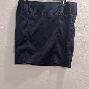 Forever 21 Navy Blue Knee Skirt